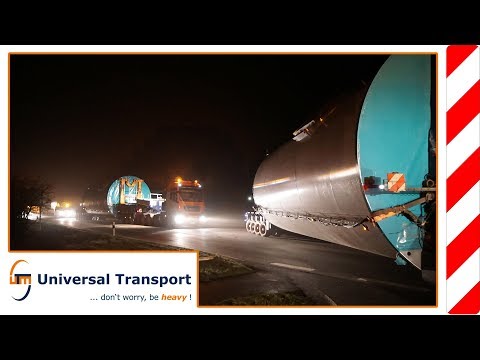 Universal Transport - Transport of tower sections with 5.11 m diameter