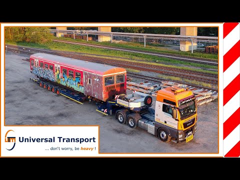 Transportation of a tram wagon - Universal Transport